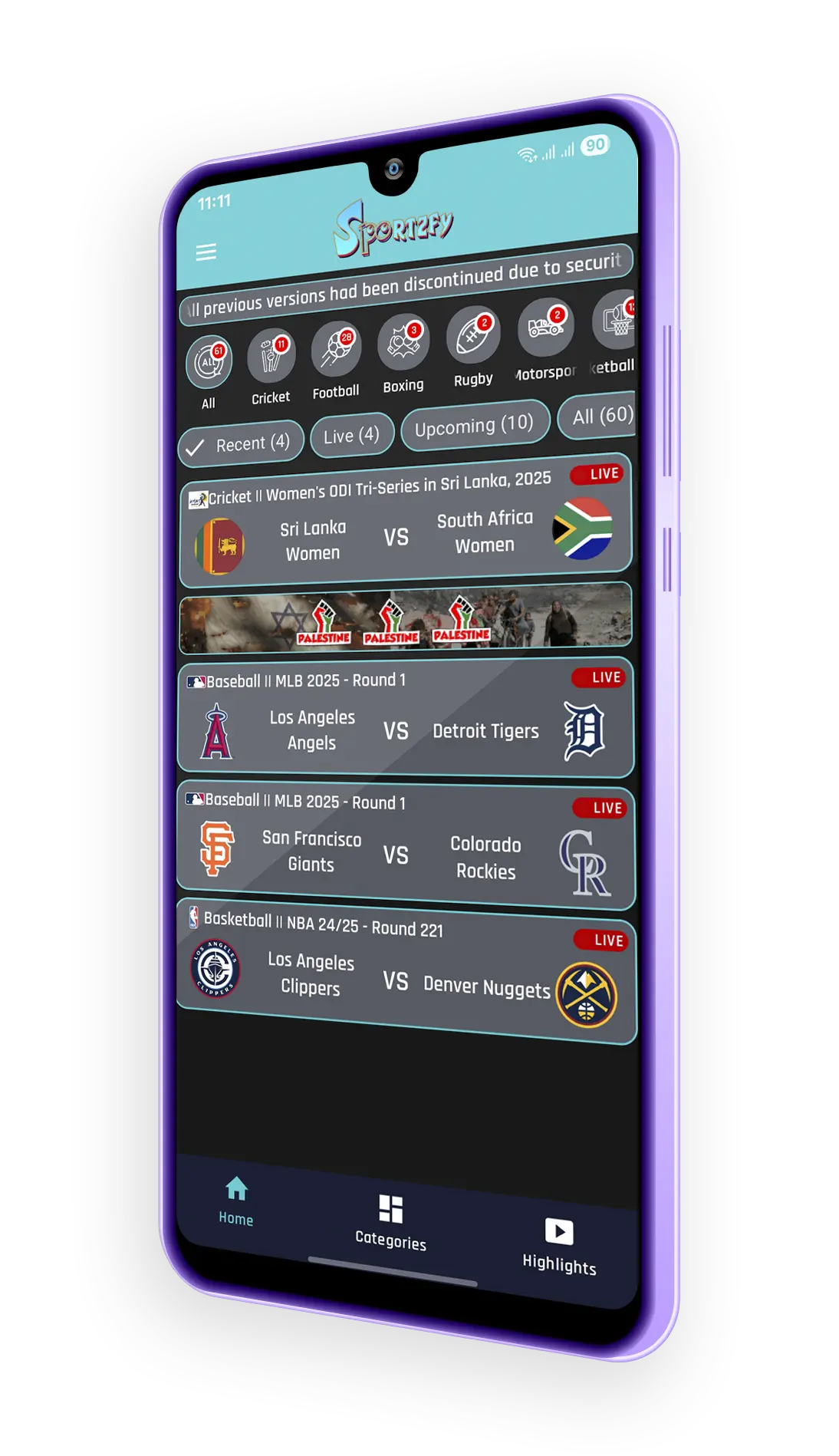 sportzfy android app